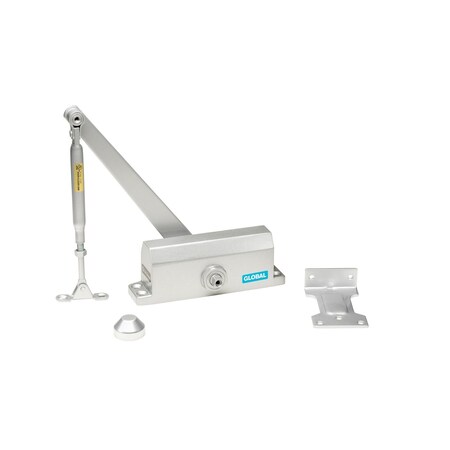 Residential/Light Duty Commercial Door Closer With Parallel Arm Bracket In Aluminum - Size 2